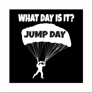 Jump day funny skydiver Posters and Art